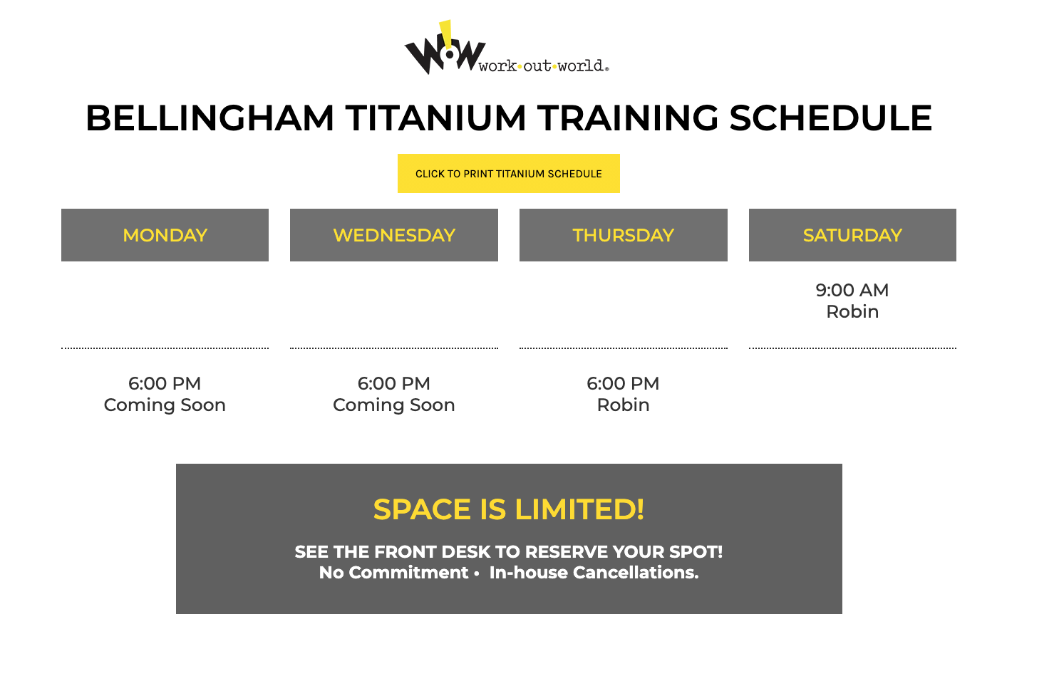 BELLINGHAM Work Out World New England